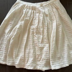 Urban Outfitters White Eyelet Skirt